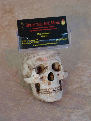 Skull Business Card Holder - Click Image to Close