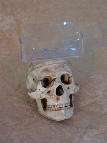 Skull Business Card Holder - Click Image to Close