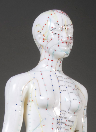 19" Female Acupuncture Model - Click Image to Close